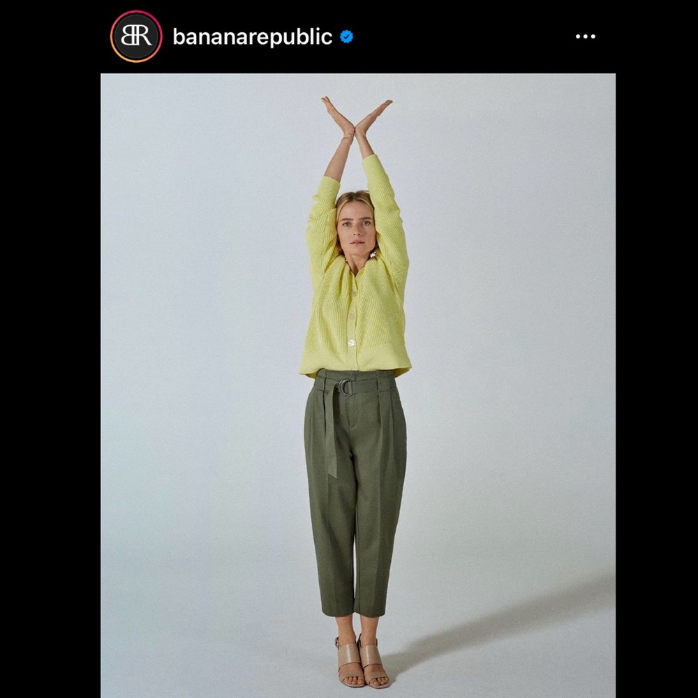 Banana Republic Butter Chunky Ribbed Cardigan Sweater, “Yellow Confetti” Knit - Picture 3 of 17